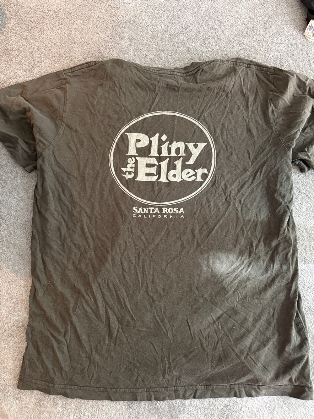 Pliny the Elder Logo Tee in Olive Green